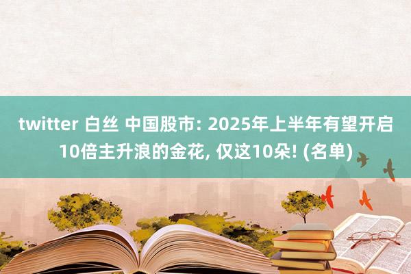 twitter 白丝 中国股市: 2025年上半年有望开启10倍主升浪的金花, 仅这10朵! (名单)